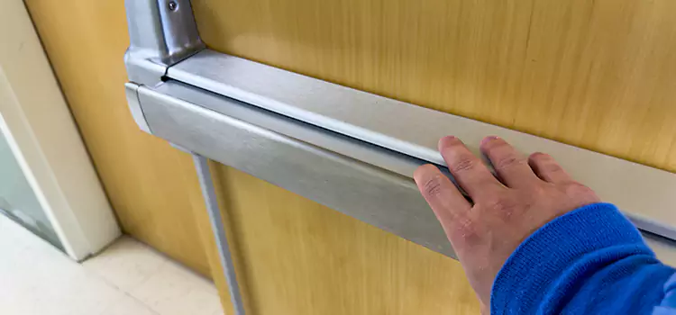 Installing a Push Bar on a Door Arcadia