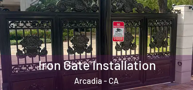 Iron Gate Installation Arcadia - CA